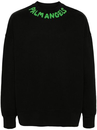 Logo Cotton Sweatshirt - Palm Angels - Modalova