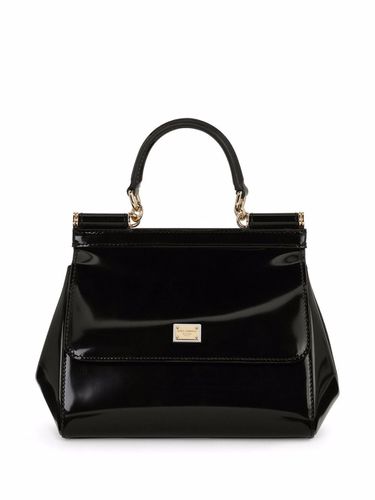 Sicily Medium Shiny Leather Handbag - Dolce & Gabbana - Modalova