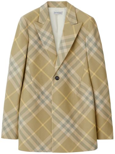 Wool Single-breasted Blazer Jacket - Burberry - Modalova