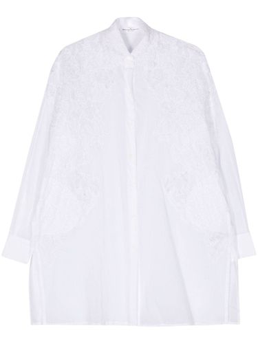 Oversized Cotton Shirt - Ermanno Scervino - Modalova