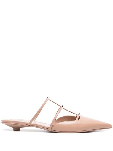 Rockstud Wispy Leather Mules - Valentino Garavani - Modalova