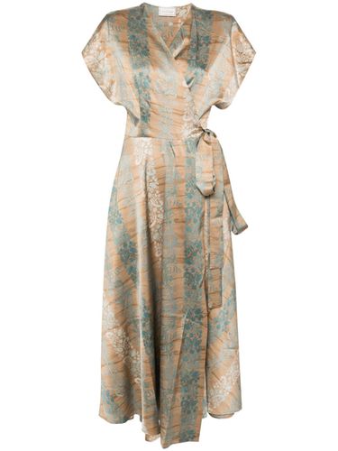 Printed Silk Long Dress - Pierre-Louis Mascia - Modalova
