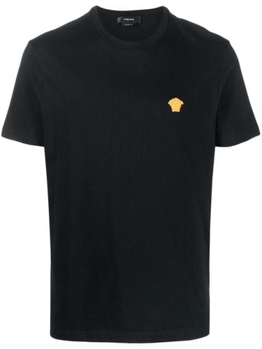 VERSACE - Logo Cotton T-shirt - Versace - Modalova