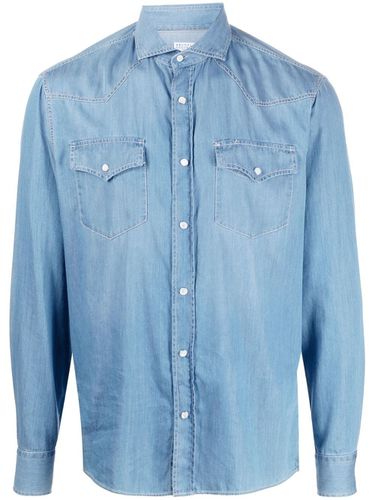 Denim Cotton Shirt - Brunello Cucinelli - Modalova