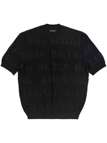 BALENCIAGA - Allover Logo Top - Balenciaga - Modalova