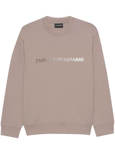 Logo Cotton Sweatshirt - Emporio Armani - Modalova