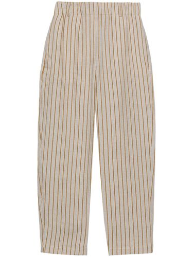 Elasticated Waist Striped Trousers - Alysi - Modalova