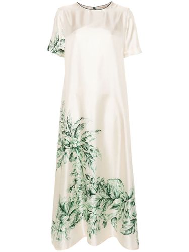Silk Printed Long Dress - For restless sleepers - Modalova