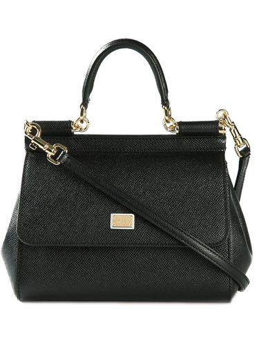 Sicily Medium Leather Handbag - Dolce & Gabbana - Modalova