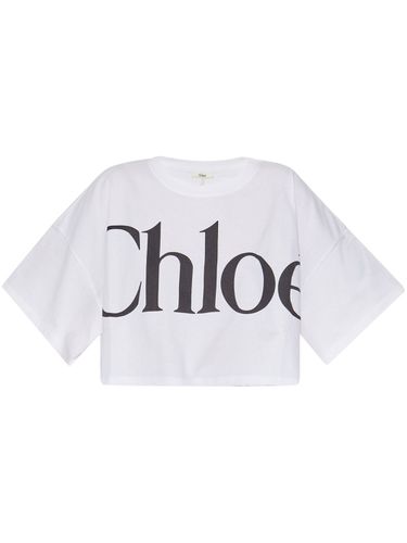 CHLOÉ - Logo Cotton T-shirt - Chloé - Modalova