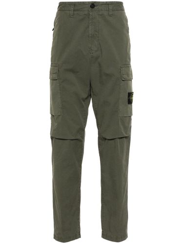 Logo Cotton Cargo Trousers - Stone Island - Modalova