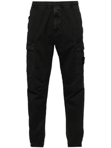 Logo Cotton Cargo Trousers - Stone Island - Modalova