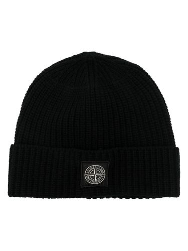 STONE ISLAND - Logo Wool Beanie - Stone Island - Modalova