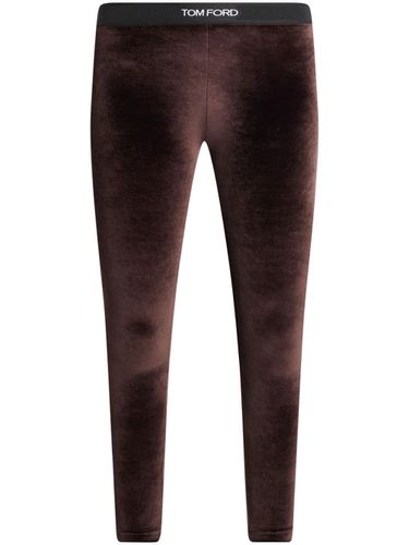 TOM FORD - Logo Velvet Leggings - Tom Ford - Modalova