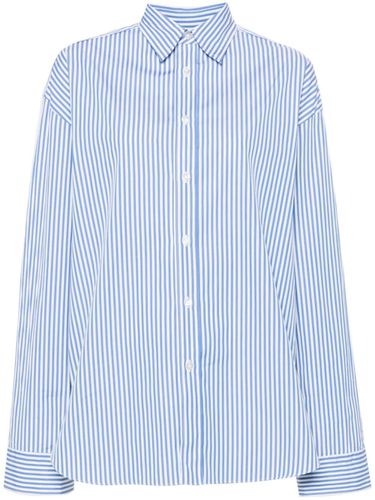 Striped Cotton Shirt - Finamore 1925 Napoli - Modalova