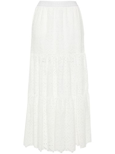 Printed Cotton Blend Long Skirt - Ermanno - Modalova