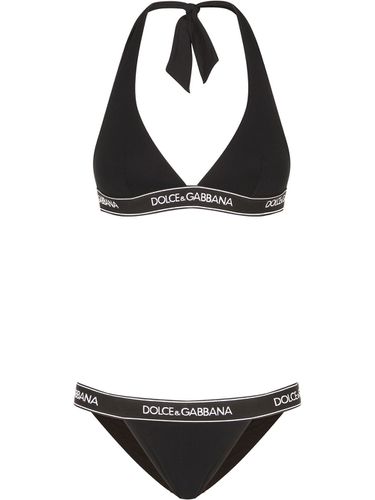 Bikini With Elastic Logo - Dolce & Gabbana - Modalova