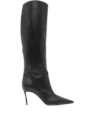 Superblade Leather Heel Boots - Casadei - Modalova