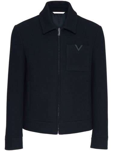 VALENTINO - Vlogo Wool Jacket - Valentino - Modalova