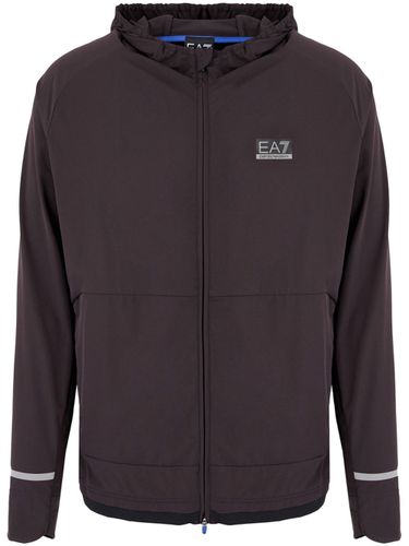 EA7 - Nylon Zipped Hoodie - EA7 - Modalova