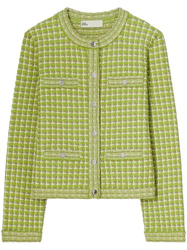 Jacquard Crewneck Jacket - Tory Burch - Modalova