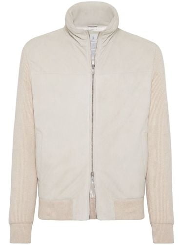 Leather Bomber Jacket - Brunello Cucinelli - Modalova