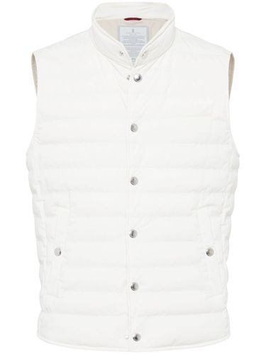 Nylon Down Vest - Brunello Cucinelli - Modalova