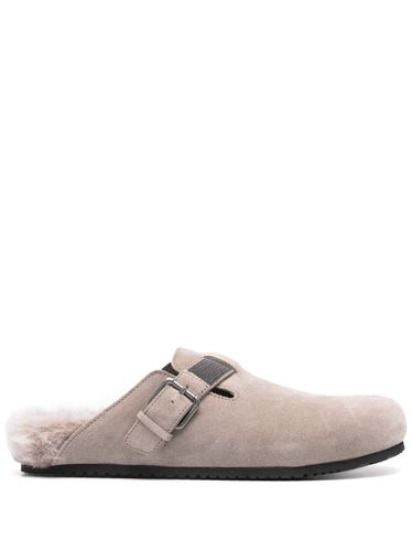 Leather Slippers - Brunello Cucinelli - Modalova