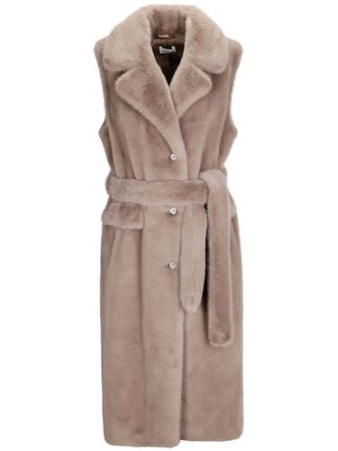 PAROSH - Fauxfur Sleeveless Coat - Parosh - Modalova