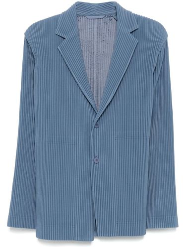 Pleated Single-breasted Blazer Jacket - Homme Plisse' Issey Miyake - Modalova