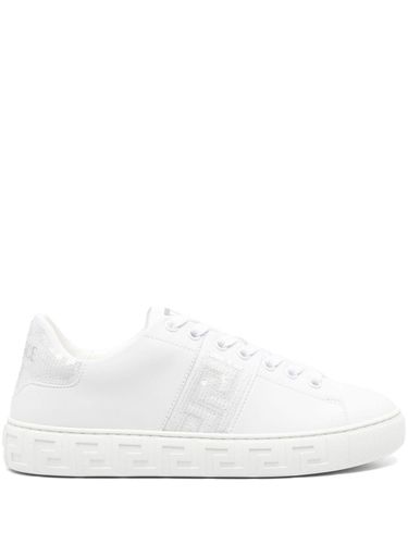 VERSACE - Greca Sequined Sneakers - Versace - Modalova