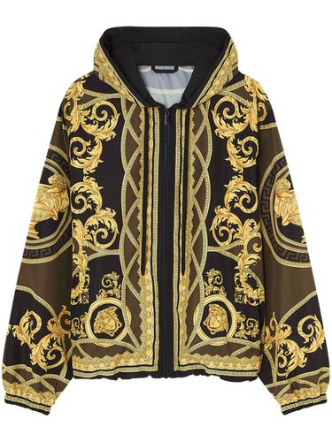 Barocco Print Technical Fabric Blouson - Versace - Modalova