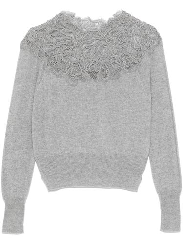 Embroidered Wool Sweater - Ermanno Scervino - Modalova