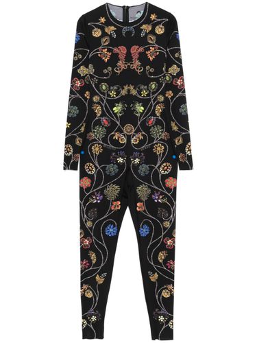 Floral Jewelry Print Catsuit - Marine Serre - Modalova