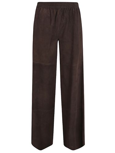 Suede Leather Trousers - Via Masini 80 - Modalova