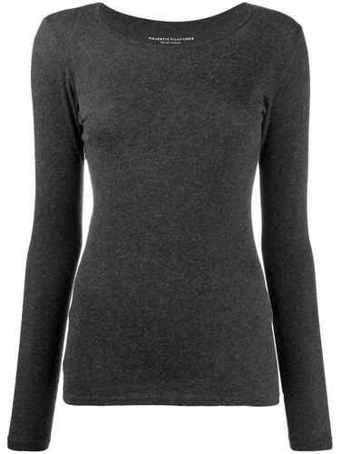 Cashmere Blend Crewneck Sweater - Majestic - Modalova