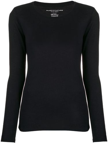 Cashmere Blend Crewneck Sweater - Majestic - Modalova