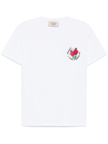 Embroidered Cotton T-shirt - Alessandro Enriquez - Modalova