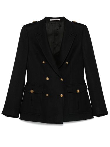 Heather Wool Double-breasted Jacket - Tagliatore - Modalova