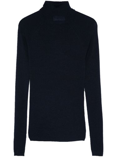 Wool And Silk Blend High-neck Sweater - Majestic - Modalova