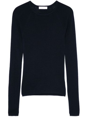 Wool And Silk Blend Crewneck Sweater - Majestic - Modalova