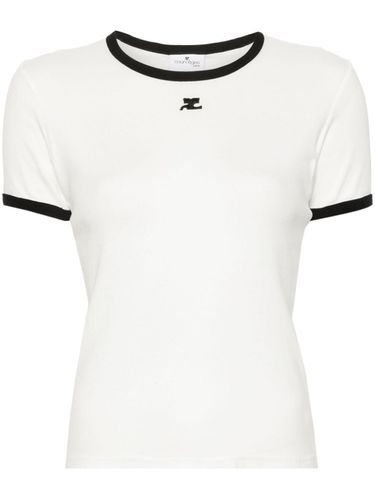 COURRÈGES - Logo Cotton T-shirt - Courrèges - Modalova