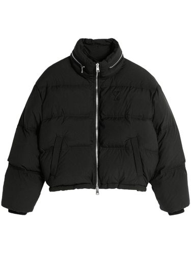 Ami De Coeur Nylon Down Jacket - Ami Paris - Modalova