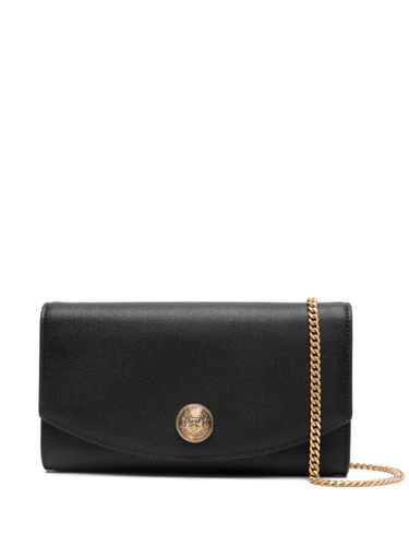 Embleme Leather Wallet On Chain - Balmain - Modalova