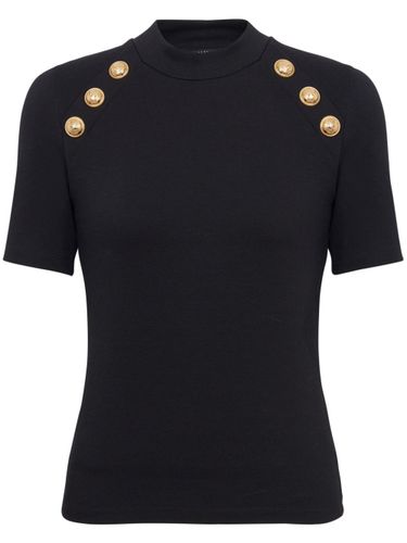 BALMAIN - Raglan Stretch T-shirt - Balmain - Modalova