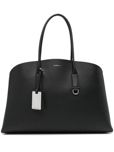 Recycled Leather Large Tote Bag - Emporio Armani - Modalova