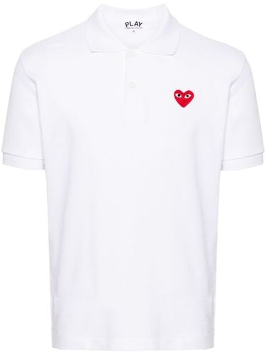 Red Heart Cotton Polo Shirt - Comme Des Garcons Play - Modalova