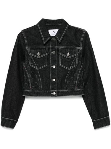 MARINE SERRE - Cropped Denim Jacket - Marine Serre - Modalova