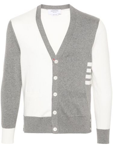 THOM BROWNE - 4bar Cotton Cardigan - Thom Browne - Modalova