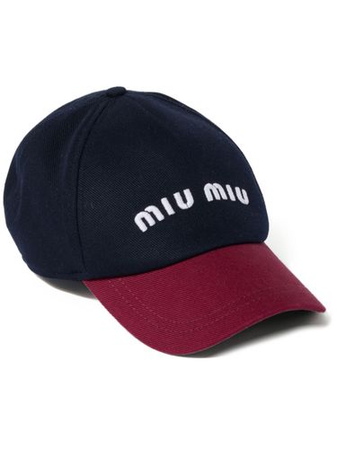 MIU MIU - Logo Baseball Cap - Miu Miu - Modalova